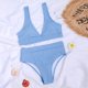 thumbnail image 4 of Conjunto de bikini a la moda para mujer, traje de baño de dos piezas con relleno sólido, ropa de playa Fridja  nalpqowj21210, 4 of 6