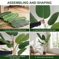 thumbnail image 6 of BEAUTYPEAK 6Ft Artificial Birds of Paradise Plant Faux Banana Leaf Tree Fake Tropical Palm Tree Indoor Outdoor Floor Plant, 6 of 7