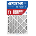thumbnail image 2 of Aerostar 16x20x4 MERV 11 Air Filter, Pleated AC Furnace HVAC, Pet Dander Mold Smoke, 3 Pack, 2 of 8