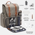 thumbnail image 4 of Mochila para picnic WICKERLAND para 2 personas con bolsa térmica y manta, 4 of 9