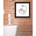 thumbnail image 2 of Trendy Decor 4U "Empty Toilet Paper Roll" Framed Wall Art, Modern Home Décor Black Framed Print for Living Room, Bedroom & Farmhouse Wall Decoration by Imperfect Dust, 14"x14", 2 of 2