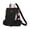 Black1, variant on 13-inch Mini Lightweight Soft-leather Double Shoulder Backpack with Tassels and Hidden Zipper Soft-Sided Flap Backpack, for School, Travel, and Work