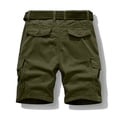 thumbnail image 4 of Mens Camo Cargo Shorts Wild Outdoor - Cotton Relaxed Fit Utility Multi-Pocket Shorts Design for Outdoor Wild Activities and Casual Daily Wear Army Green L, 4 of 5