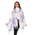 thumbnail image 3 of FORMRS Womens Scarf Winter Soft Long Big Warm Shawls Wrap Tassel Scarves, Pink Skates, 3 of 9