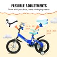 thumbnail image 4 of KFFKFF Collapsible Children's Balance Bicycle, 16" Durable High-Carbon Frame, Adjustable Seat & Handles, Air-Filled Tires, Compact Riding Toy for 5-8 Year Olds, Supports up to 99LBS, 4 of 9