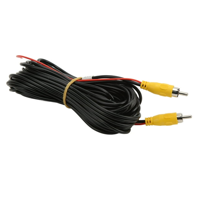 Cable 10m/33ft Video Lead Composite Cable Extension for CCTV Rearview Camera DVD Player TV Box
