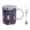 White, variant on BIMZUC Vintage Drum Shape Coffee Mug 11 oz / 325 ml Ceramic Stainless Steel Cup with Spoon for Hot Cold Beverages Novelty Tea Cup Home Office Drinkware Black