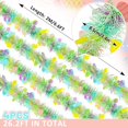 thumbnail image 3 of 4Pcs Easter Tinsel Garland, 26Ft Colorful Tinsel Twist Garland, Spring Hanging Tinsel Ornament Decoration for Holiday Door Tree Mantel Window Outdoor Party Supplies, 3 of 7