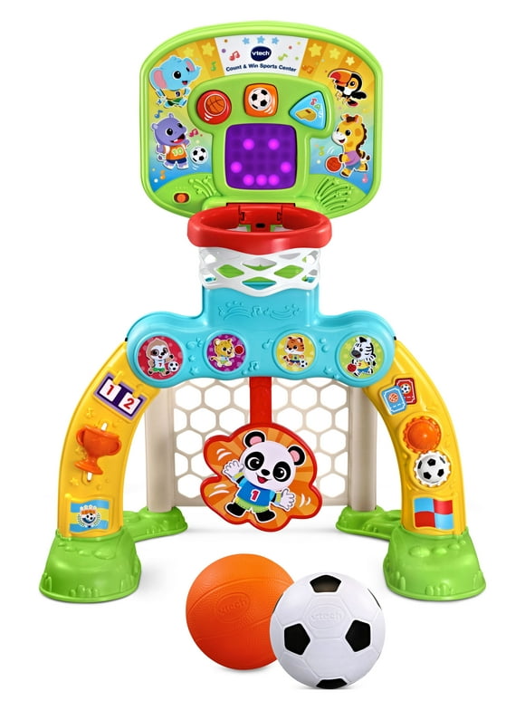VTech Count & Win Sports Center, Basketball and Soccer Toy for Toddlers, Teaches Physical Activity