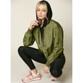 thumbnail image 4 of Made by Johnny Women's Classic Lightweight Jacket Multi Pocket Windbreaker Bomber Jacket M ARMY_GREEN, 4 of 6