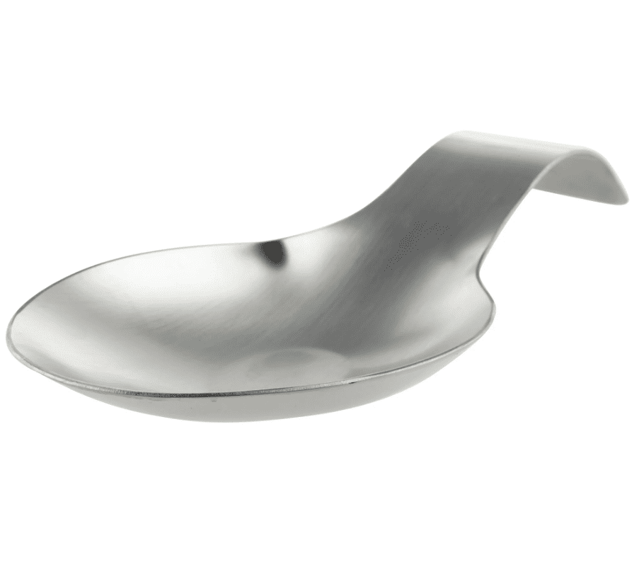 Mainstays Stainless Steel Kitchen Spoon Rest, Stove Top Utensil Holder for Cooking Spoons, Ladles and Spatulas