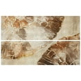 thumbnail image 4 of "Golden Layers I" Abstract artwork Rendered on Gold Shagreen Wrapped Canvas Wall Art Set, sized 72"x22", 4 of 11