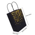 thumbnail image 4 of unbranded 12Ud Bolsas De Papel Para Regalo Negras Bolsa Tote Para Fiesta Y Uso Diario De Papel, 4 of 5