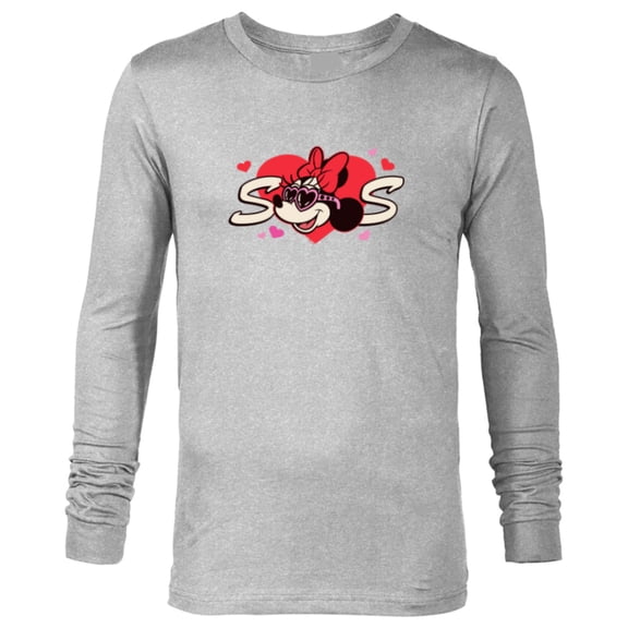 Disney Valentine's Day Sis Sister Gift Family Matching Trip - Long Sleeve T-Shirt for Men - Customized-Athletic Heather