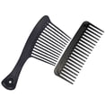 thumbnail image 2 of Miangastore 2Pcs Wide Tooth Comb Salon Hairdressing Comb Portable Hair Comb for Curly Hair, 2 of 8