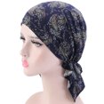 thumbnail image 1 of Turban pour Femmes Imprimé - Foulard en Coton Extensible Bonnet Chimio, 1 of 3