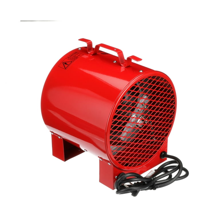 TPI Corporation ICH-240-C Jobsite/Utility Fan Forced Portable Electric  Heater, 4.0kW, 240/208-Volts, Includes Carrying Handle u0026 Thermostat, 20-Amp  Cordset, Red - Walmart.com