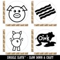 thumbnail image 2 of Pig Oink Butt Funny Bacon Rubber Stamp Set for Scrapbooking Crafting Stamping - Large 1-1/4 Inch, 2 of 7