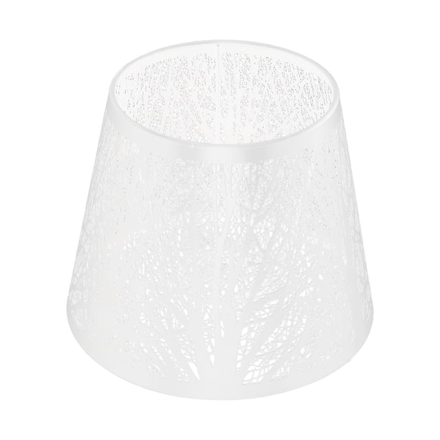 Pantalla De Lámpara Pequeña, Pantallas De Lámpara De Metal De Barril E27 E27 Mini Pantalla De Lámpara Con Patrón De árbol Para Lámpara De Mesa, Lámpara De Pie, 7.5 X 5.9 X