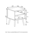 thumbnail image 2 of Furinno Claude Table d'Appoint Style Mi-Siècle, Espresso, 2 of 5