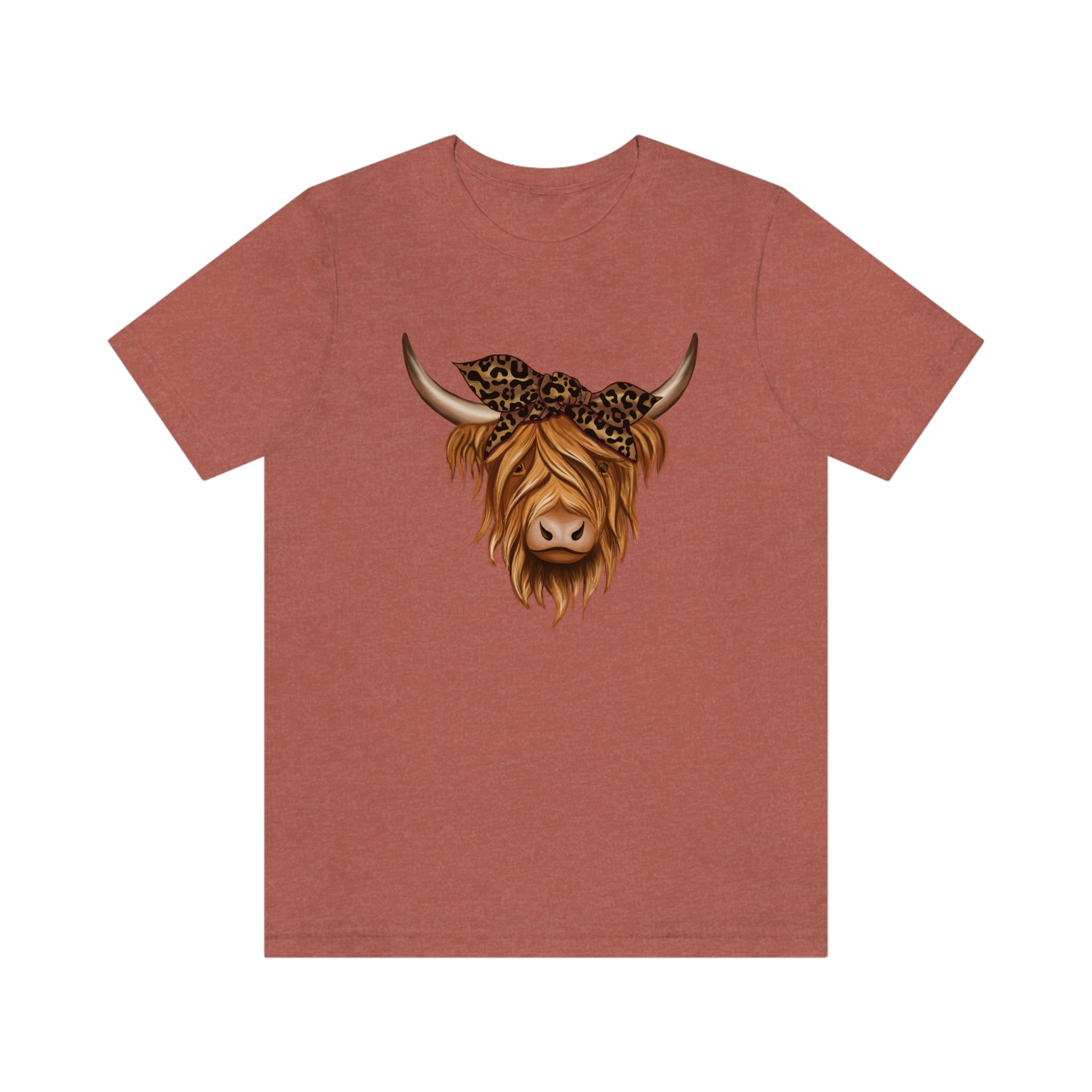 T-shirt Manches Longues Highland - Motif Vache, Tournesol, Campagne | Neuf Avec étiquettes