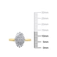 thumbnail image 4 of 1/2 Carat T.W. (I2 clarity, H-I color) Brilliance Fine Jewelry Oval Composite Diamond Engagement Ring in 10kt Yellow Gold, Size 5, 4 of 5