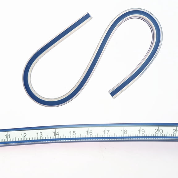 LIFKOME 1Pcs Curve Ruler for Sewing and Tailoring Multi Color Flexible Measurement 19.5x7.5x0.5In Size