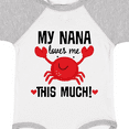 thumbnail image 4 of Inktastic Nana Loves Me Grandson Boys or Girls Baby Bodysuit, 4 of 5
