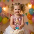 thumbnail image 6 of Glitter Number 6 Birthday Candle with Crown Topper for 6Th Birthday Cake Topper Party Decorations for Girls, 6 of 6