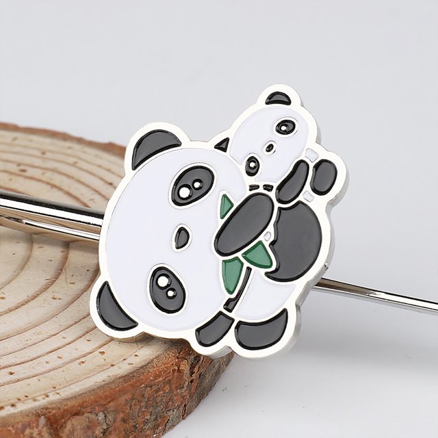 Marcadores De Moda Marcadores de moda de acero inoxidable Exquisito Panda Kids Clip de libro Suministros de oficina Tmvgtek Para estrenar