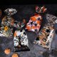 thumbnail image 2 of 50 Uds bolsa de dulces transparente decorativa de gran capacidad multiusos reutilizable truco o trato con giros galletas de Halloween Snacks bolsa de embalaje de regalo para fiesta, 2 of 5
