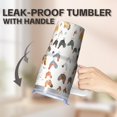 thumbnail image 5 of 20oz Chicken Character Tumbler with Handle Useful Birthday Christmas Gift for Chicken Fans Women Men Insulated Travel Mug Fits Car Cup Holders Comfortable Grip Durable Material Daily Hydration, 5 of 6