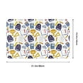 thumbnail image 5 of bag ruler pen Print Front Door Mat, Indoor Mats for Bedroom Bathroom Kitchen, Floor Mat Non-Slip, Soft Carpet Floor Cover Machine Washable Entryway Mat - 20x31.5in, 5 of 5