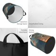 thumbnail image 2 of Balery Starry Sky Cloud Wolf Cesta de ropa redonda con asas, impermeable, independiente, para ropa, juguetes, dormitorio y familia-Medium, 2 of 6