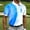 Sky Blue, variant on Muscularfit Muscle Shirt for Men Golf Shirts Oversized Polo Shirt Undershirt Blue Short Sleeve Collared Baggy Shirts,XXL