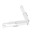 thumbnail image 2 of Raindrops 4Pcs White Over Door Hooks Adjustable Metal Hanging Rack for Cabinet Storage and Home Organizer, 2 of 8