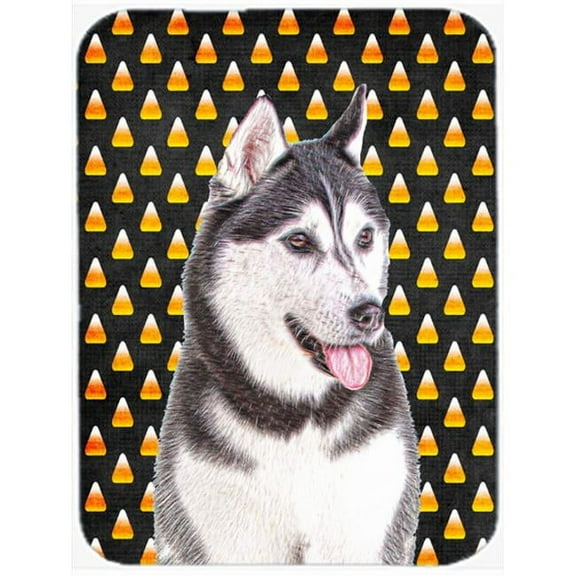 Candy Corn Halloween Alaskan Malamute Mouse Pad, Hot Pad or Trivet