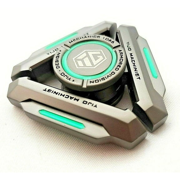 Glow In Dark High Quality All Metal Fidget Spinner R188 Bearing Smooth Ash Gray