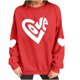 thumbnail image 5 of Xuyuer Valentine's Sweatshirt Women Love Heart Graphic Pullover Top Valentines Gifts Shirt, 5 of 9