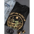thumbnail image 3 of Left My Heart In Joshua Tree Shaped T-Shirt Women -Smartprints Designs, Female XX-Large, 3 of 4