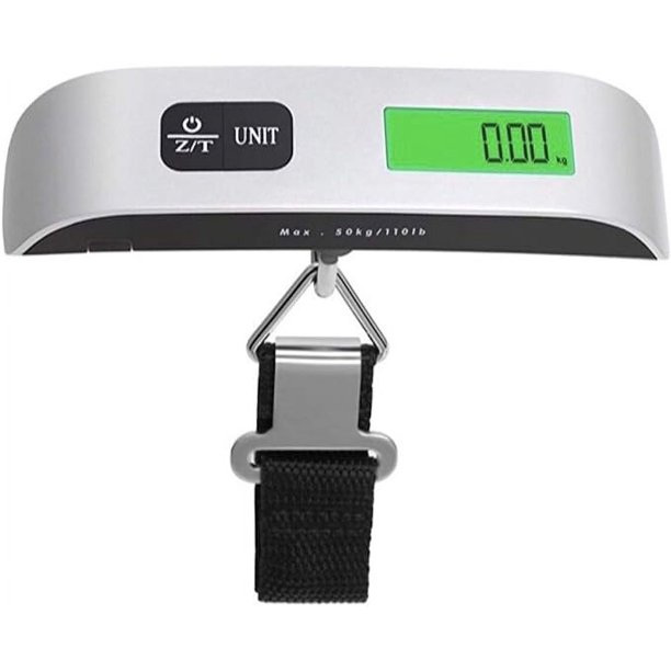 Báscula de equipaje, báscula de peso para equipaje colgante de 110 lb/50 kg para báscula de equipaje báscula colgante de resorte báscula de pesca mini báscula colgante