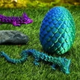 thumbnail image 5 of 3D Printed Dragon Eggs with Dragon Fidget Toys for Adults, Inside 3D Articulated Dragon Toys, Collectible Crystal Dragon Egg, Figurines-3D Printed Gem Dragon for Autism/ADHD (Silk Gold), 5 of 10