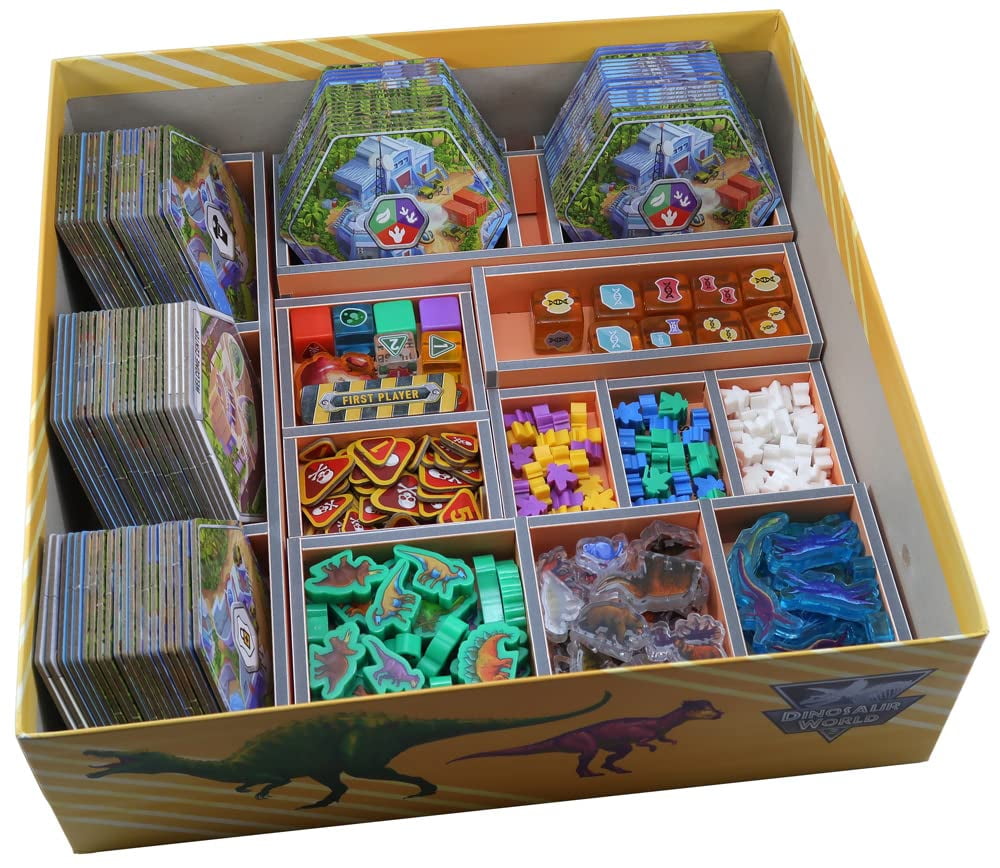 Folded Space Board Game Organizer: Dinosaur World (Colour Insert)