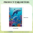thumbnail image 6 of ONETECH Dolphins Corals Seaweeds Golf Towel Great Gift Idea 24x16in 2PC, 6 of 7