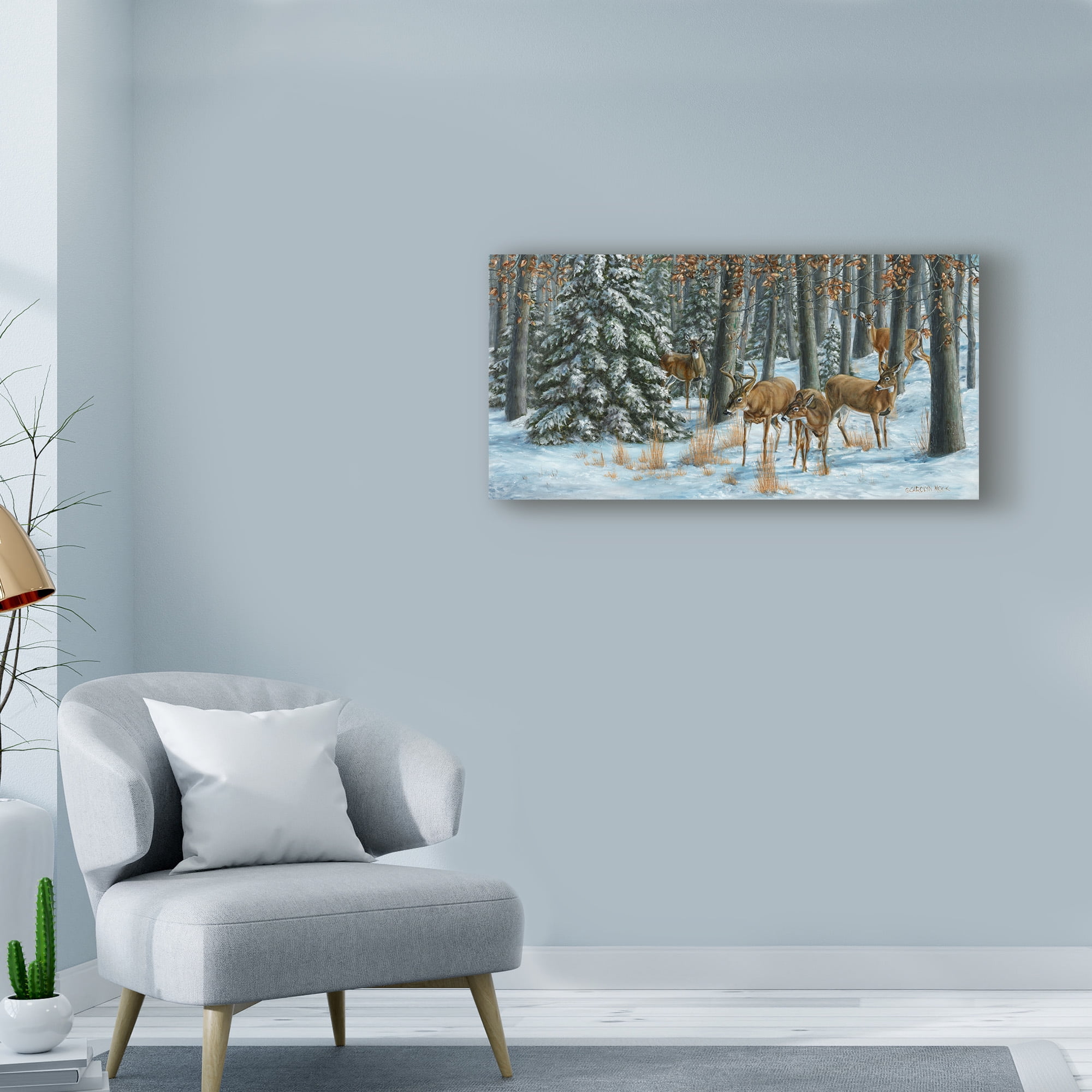 Trademark Fine Art 'Winter Gathering' Canvas Art by Carolyn Mock