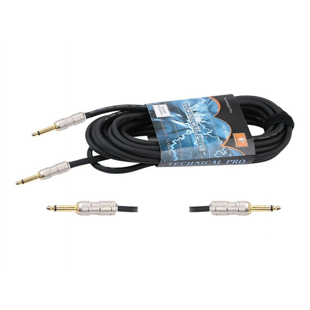 Technical Pro - Câble Audio - mono jack Mâle à mono jack Mâle - 50 Pieds