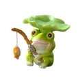 thumbnail image 2 of YOHAVEN Desktop Animal Fishing Resin Ornament Cute Cartoon Figurine Novelty Office Table Shelf Home Decoration Holiday Xmas Seasonal Present, 2 of 6