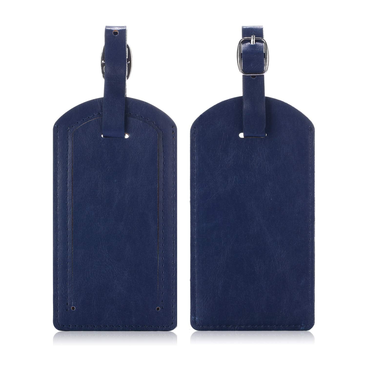 Epicgadget Luggage Tags, Travel Bag PU Leather Tag ID Label Holder with