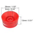 thumbnail image 2 of Unique Bargains Guitar Control Knobs Speed Volume Control Knobs 6x26x13mm Musical Instrument Parts Replacement Red 2 Pack, 2 of 5