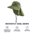 thumbnail image 4 of MISSION Cooling UPF Sun Defender Hat - Men's and Women's Sun Hat for Hiking, Golfing & Fishing - Sweat & Water Activated Technology - Bronze Green, 4 of 6